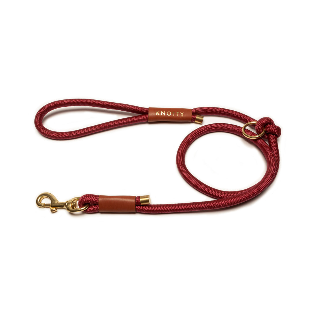 Rope Leash – Wine