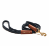 Midnight Blue Knotty Leash - Brass